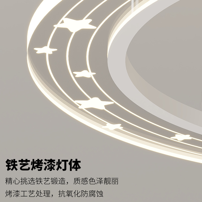 Habitación de niños lámpara dormitorio dormitorio principal 2025 nuevo nórdico romántico planeta niño niñas protección de ojos led lámpara de dormitorio