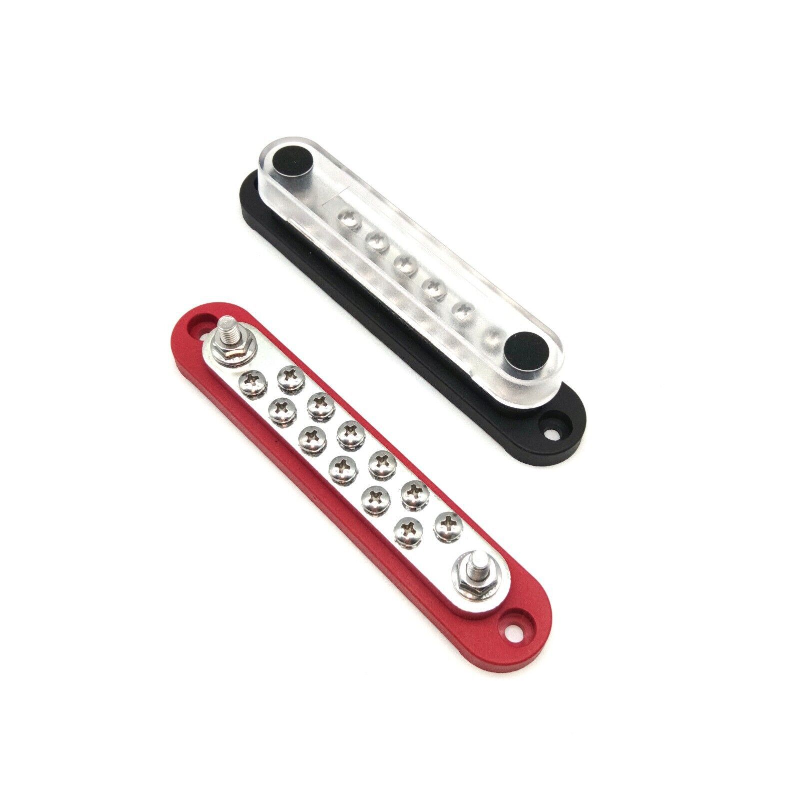 房车游艇旅居车汇流排10路双排红黑色汇线排48V150A大电流接线排