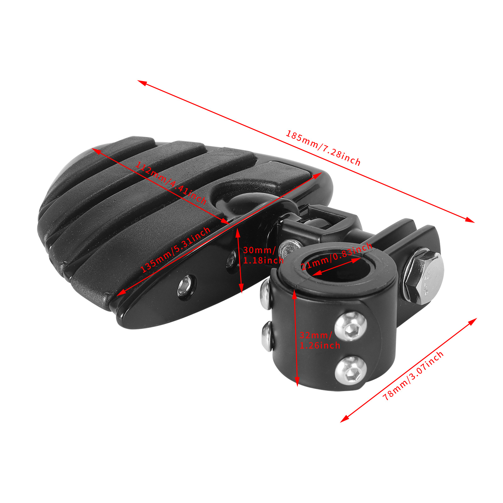 Harley Motorcycle Modified Front Bumper Guard Bar Footrest Bracket Bumper Rest Pedal Footpeg Footstaple