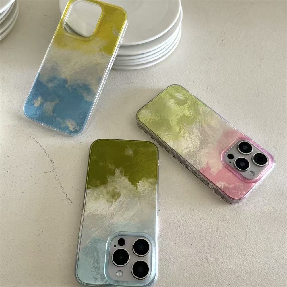 Gradient Color IPhone 16 Glacier Phone Case Suitable Fruit 17 Pro Max, Personalized For 14 Pro, 13, European And_voghion.com