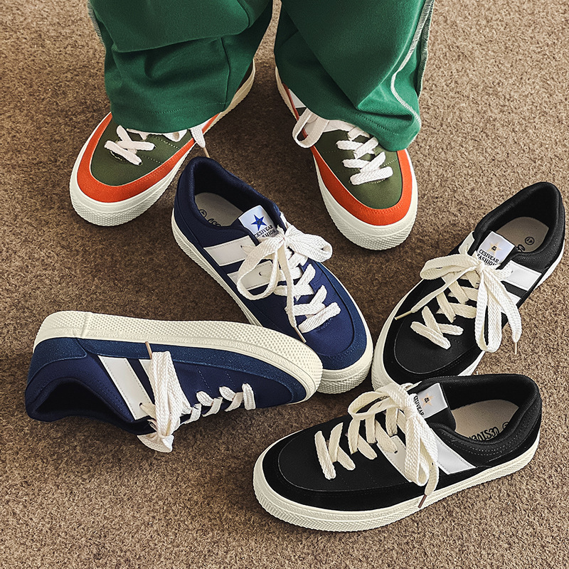 Autumn 2023 New Niche Trendy Brand Couple Casual Fashion Color Match Thick Bottom Shark Bread Shoes Boys Skateboard Shoes