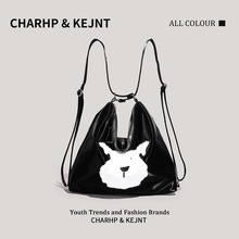 CHARHP&KEJNT官方正品卡通双肩背包女可爱托特包大容量单肩斜挎包