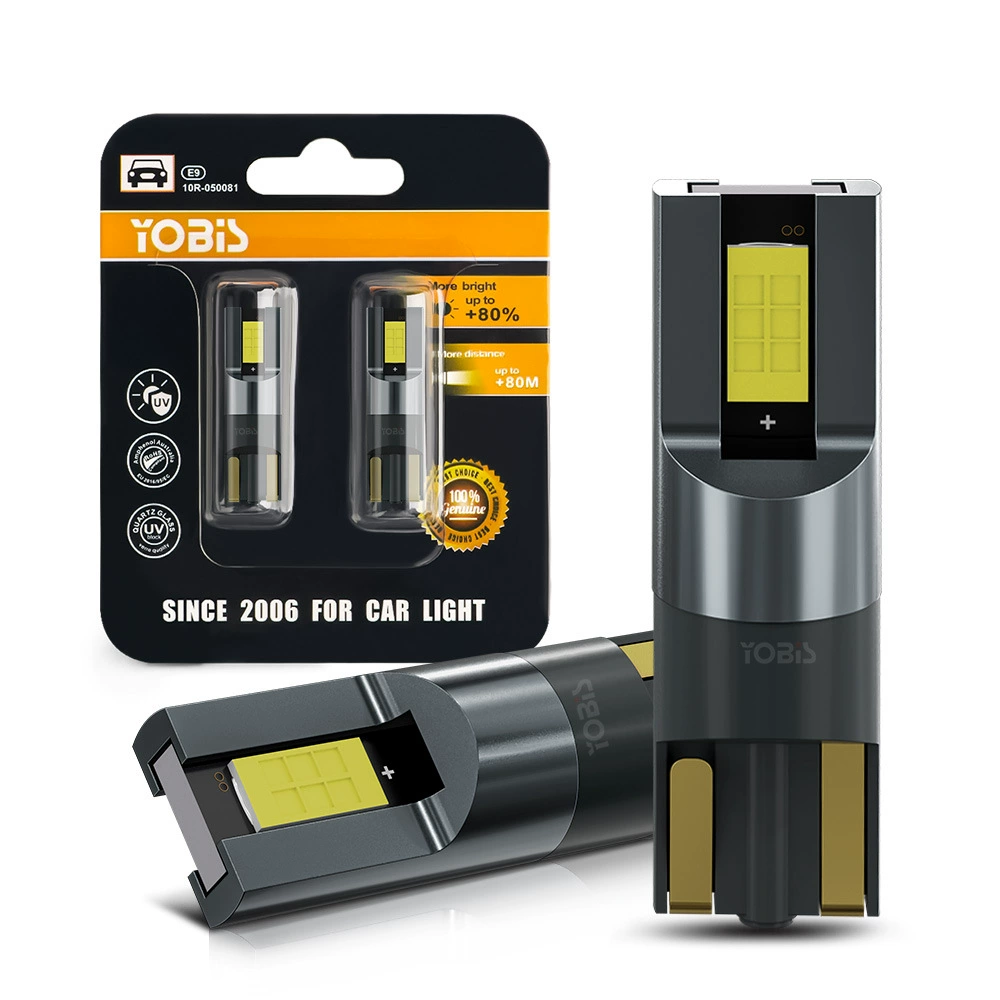Автомобильная лампа YOBIS T10 с индикатором ширины, 3570-2smd, 9-30В, высокая яркость, светодиодная, 3Вт