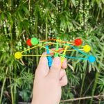 经典传统怀旧摇摆锤休闲小玩具手摇球双碰球塑料碰碰球跨境批发