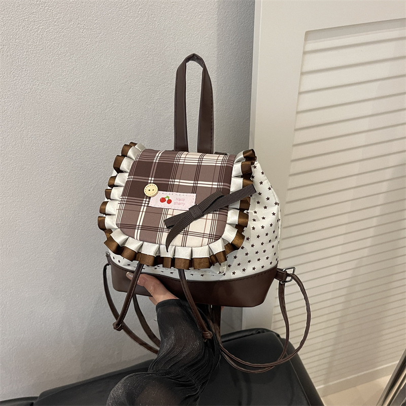 Colegio de estilo versátil en mochila de chicas, estudiantes, moda, ocio, personalidad, mochila de viaje image 5