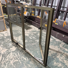 铝合金平开窗单层玻窗断桥铝厨房客厅卫生间平开式防蚊防盗平推窗