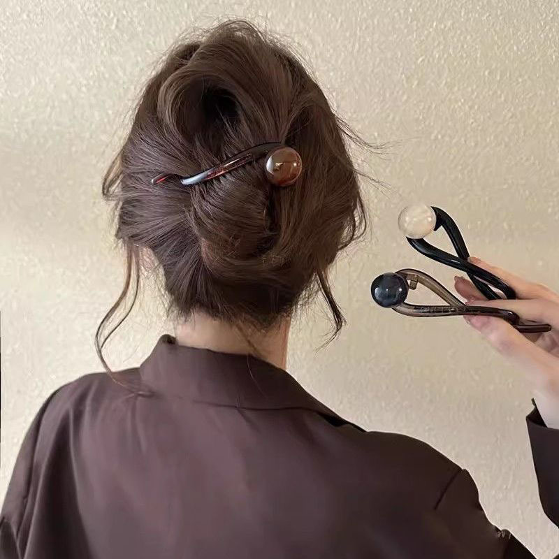 Pinza per capelli vintage elegante con perline per donna_voghion.com