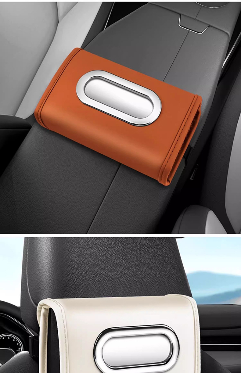 New Car-Specific Armrest Box Tissue Holder, In-Car Tissue Box, Car Seat Storage Tissue Hanging Bag Wholesale