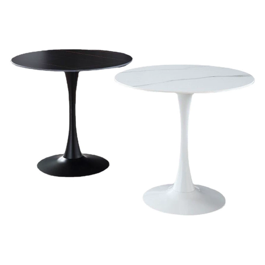 Легкий роскошный черный каменный стол стол