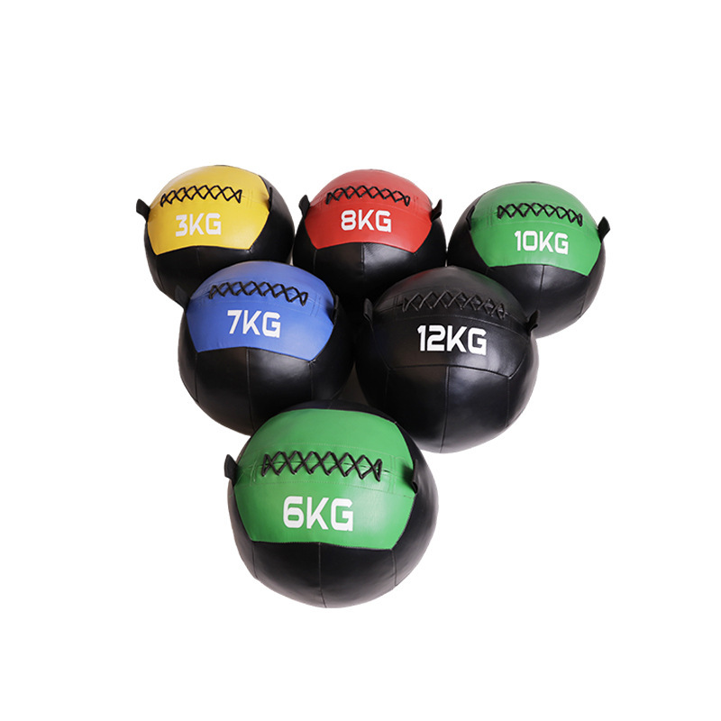 Bola medicinal Fitness Bola con soporte de peso Squash Yoga sólido suave Bola de gravedad Ejercicio de fuerza central Color de entrenamiento