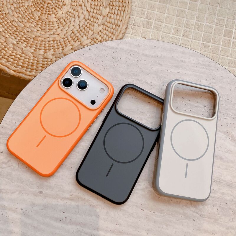 适用iPhone17promax手机壳肤感磁吸苹果16相机按键一体全包保护套|undefined