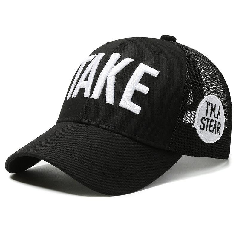 Nuovo cappellino da baseball estivo per bambini con toppa con la lettera TAKE, giocoso e alla moda, con becco d'anatra per la protezione solare_voghion.com