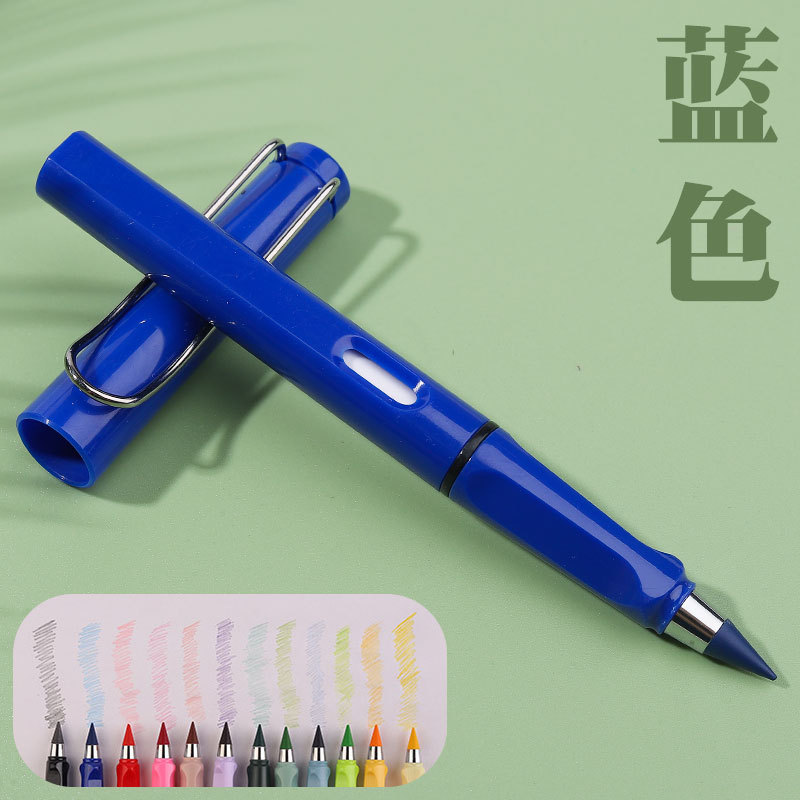 Puntas de lápices de colores eternas de alta tecnología al por mayor, duraderas y resistentes a roturas, no requieren afilado, lápices ergonómicos para estudiantes.