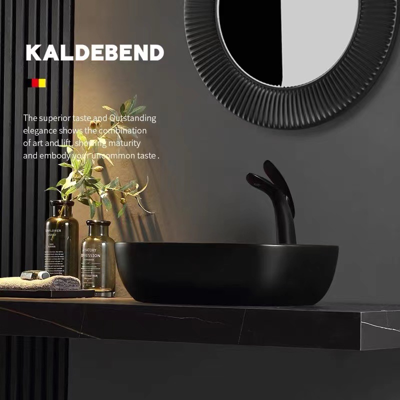 Nórdico simple lavabo cerámica doméstica lavabo cuadrado lavabo