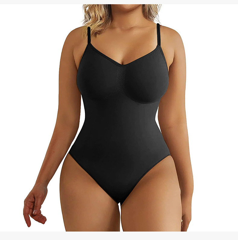 Shaping Underwear Solid Color Seamless Bodysuit display picture 4