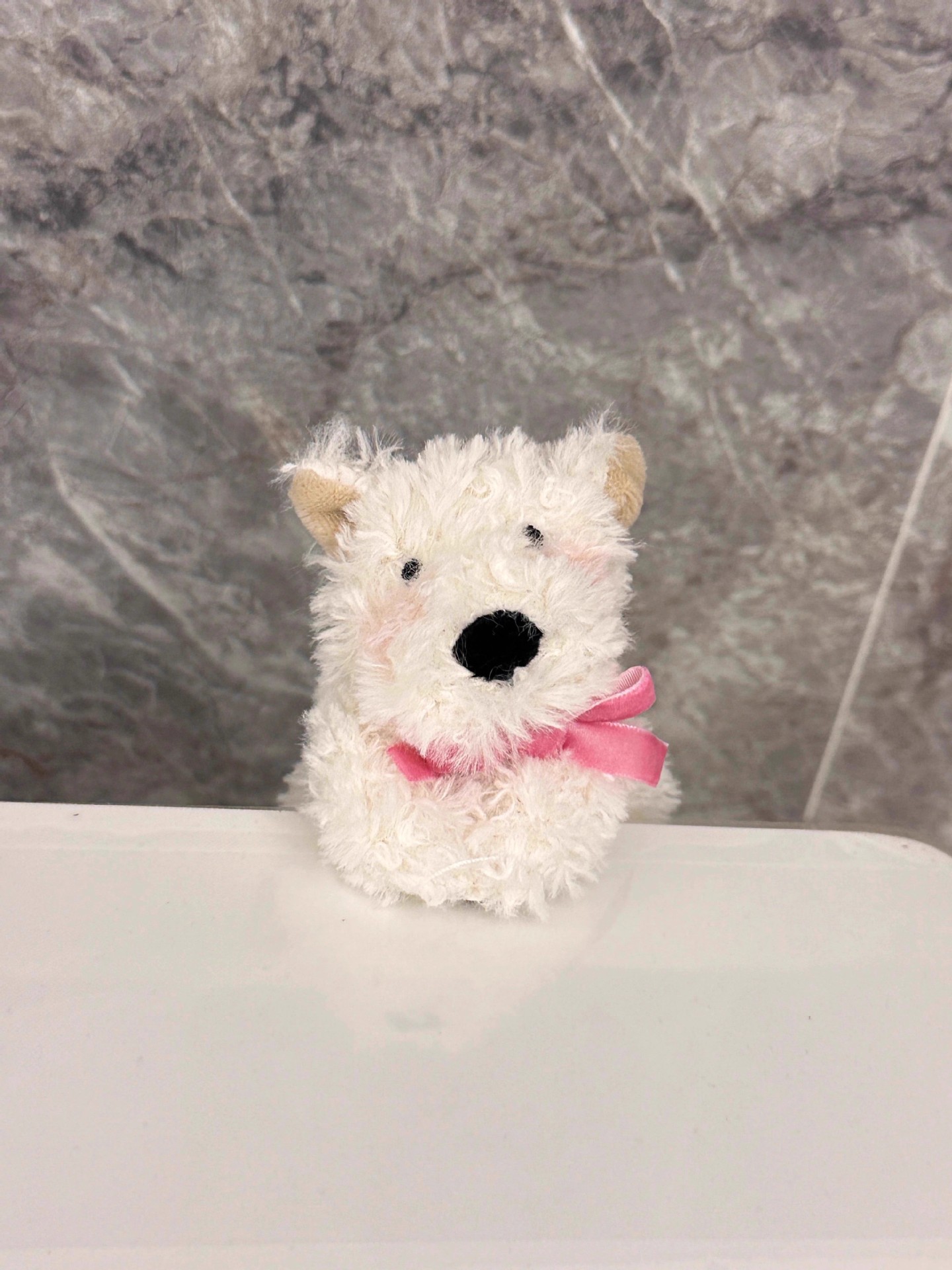 West Highland Car Screen Ornament, Doodle-Style Puppy Car Dashboard Screen Decoration, Car Interior Accessory, Christmas Gift