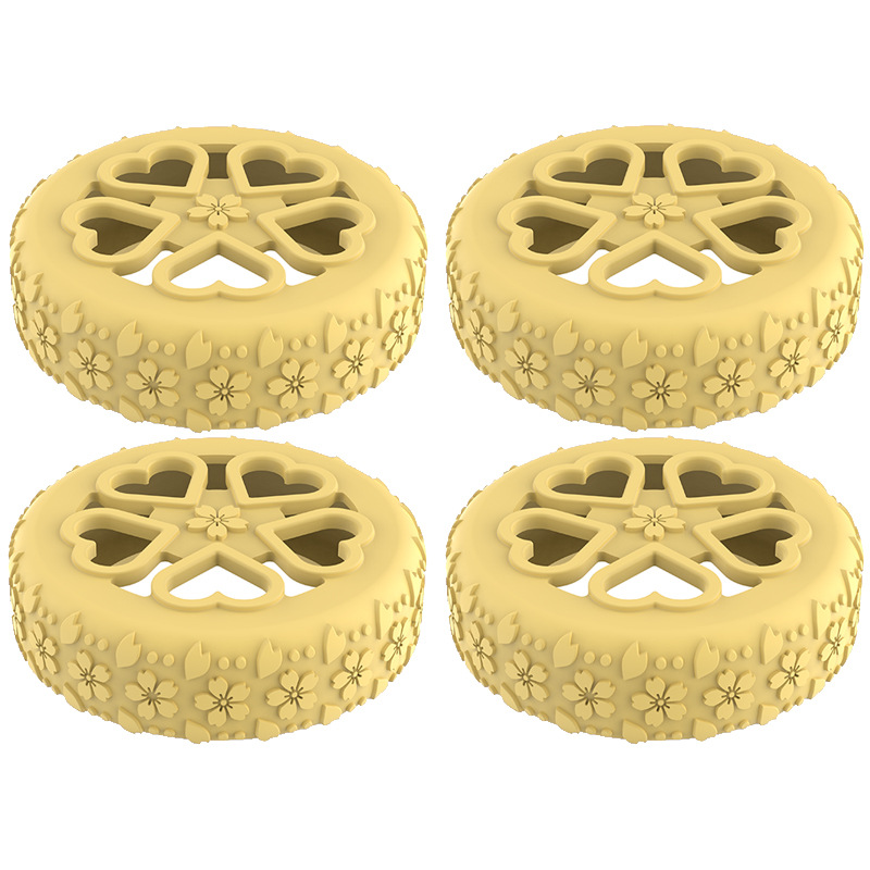 Caster shoesスーツケースホイールシリコン保護カバー耐摩耗性全包スーツケースホイールシリコン保護カバー