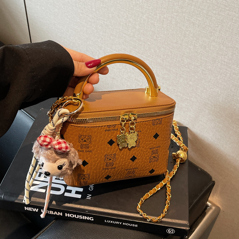 Borsa a mano semplice in stile europeo e americano per donna, nuova borsa a tracolla di tendenza transfrontaliera, catena versatile e popolare_voghion.com