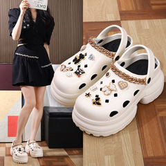 洞洞鞋女夏季外穿2024新款時尚厚底eva涼鞋防滑沙灘包頭拖鞋女款