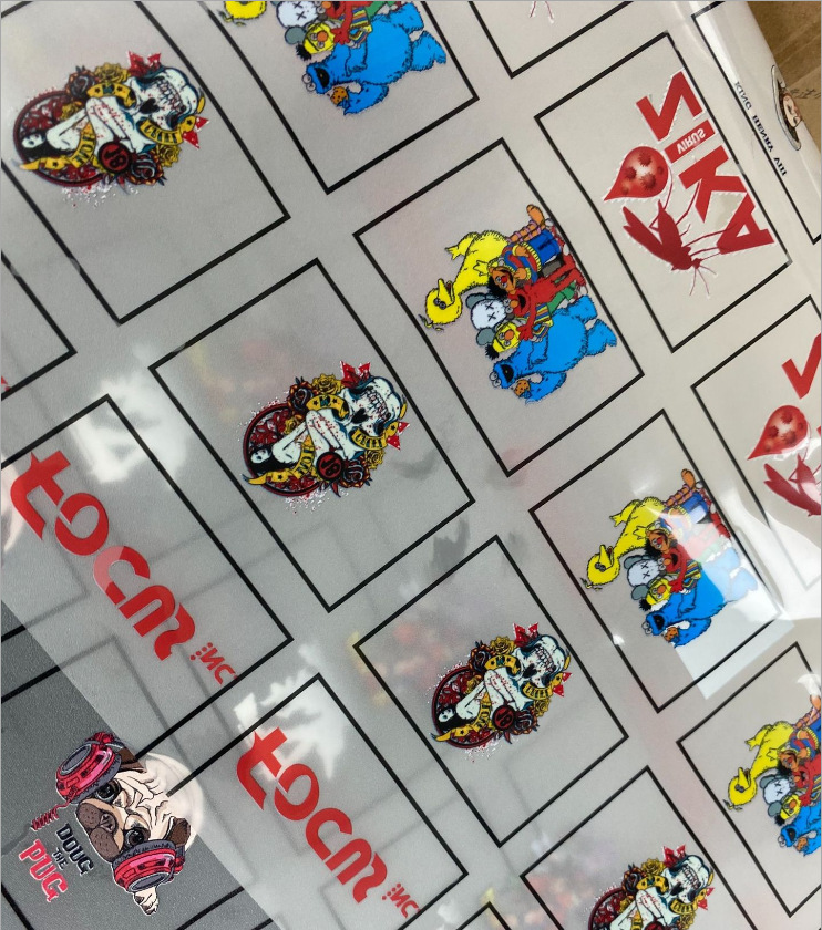 UV转印贴纸 冷转帖 水晶标 PVC logo 感压贴DIY 金属转印