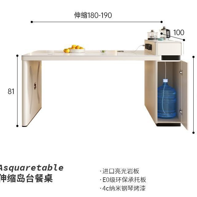 Mesa de mahjong mesa de comedor multifunción de doble uso con fuego a la parrilla máquina de mahjong de isla retráctil estilo crema doméstica automática