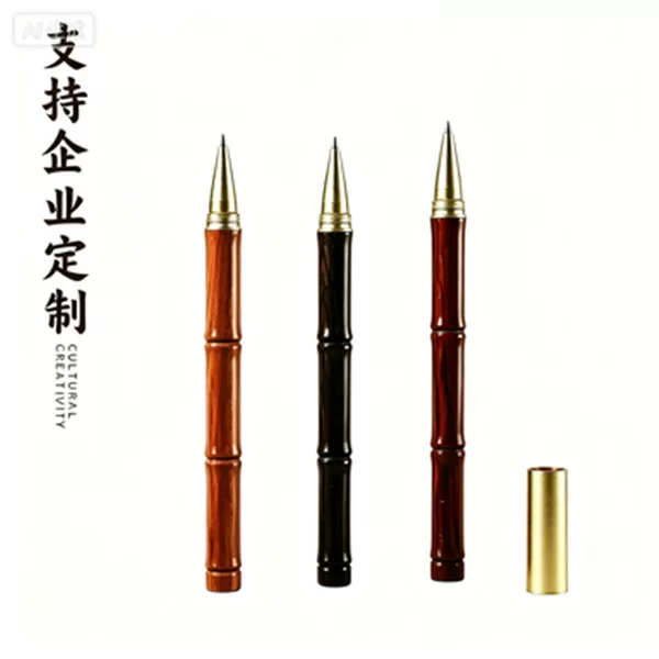 Nanchang Wengang manufacturer wholesale brass and sandalwood ballpoint pens, rosewood and bamboo signature pens, business gift pens
