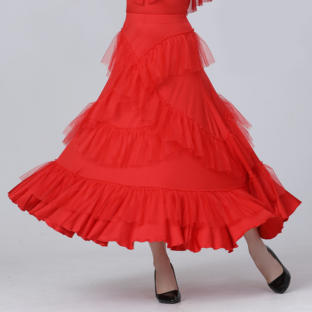 Modern Dance Dress Ballroom Dance Dress Ballroom Dress Mesh Dress Ball Skirt Practice Dance Dress