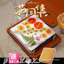 押花器干花压花板手工工具材料包干燥板植物标本制作相框书签木制
