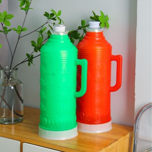 2 liter hot water bottle household large capacity kettle dormitory student thermos bottle plastic leather open water bottle