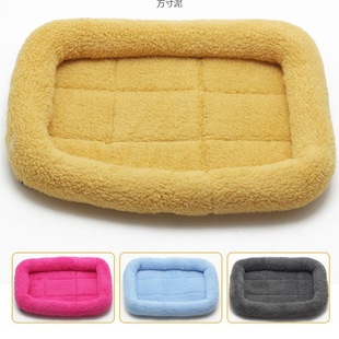 Pet Coral Fleece Cotton Pad Pet Dog Kennel Pad Dog Mattress Cat Kennel Pad Warm Nest Golden Teddy Large Medium Small