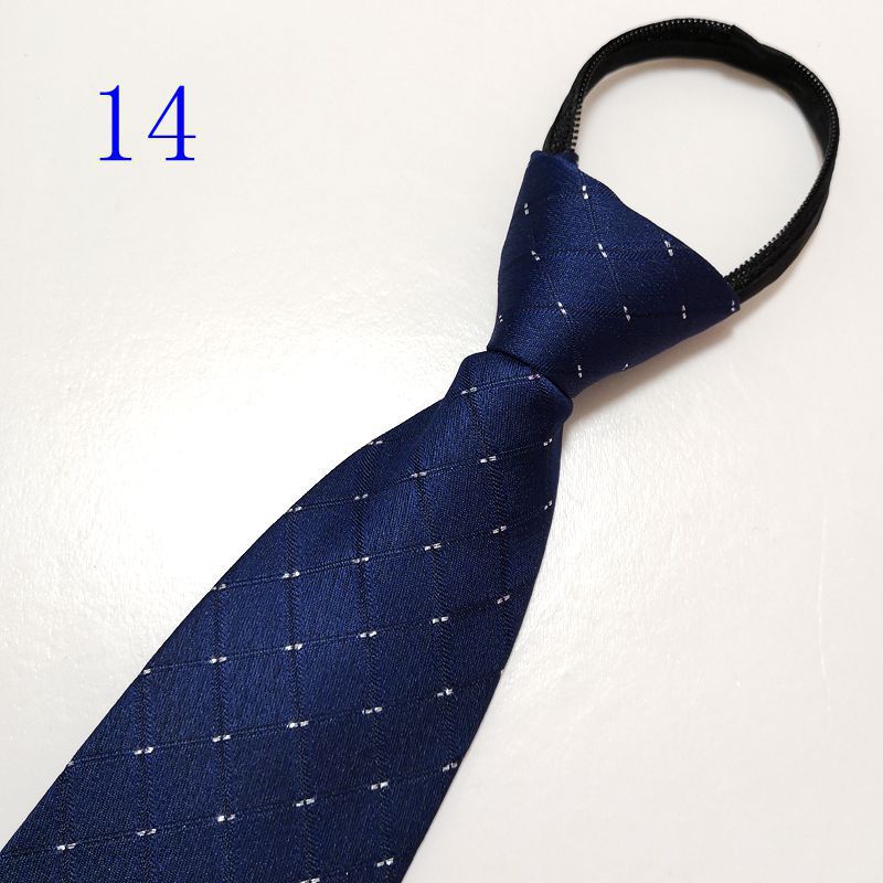 男士拉链新郎结婚红色8cm正装商务黑色免打结懒人易拉得蓝色_