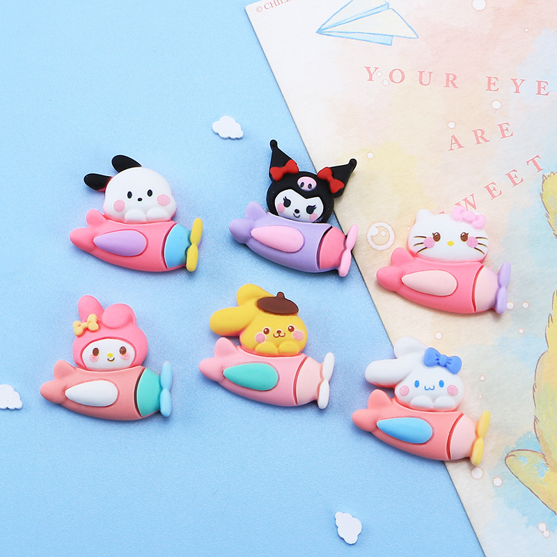 Dibujos Animados creativo animal aviones resina accesorios lindo DIY crema de goma teléfono caso accesorios diadema accesorios material