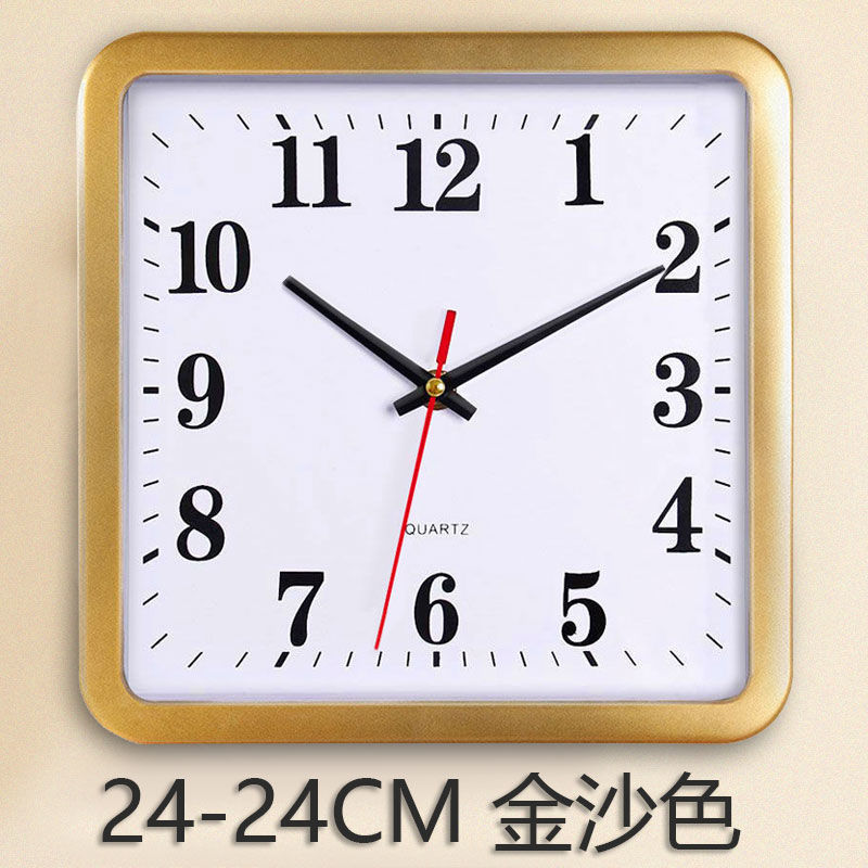 Reloj sala de estar casa decoración de pared de la habitación de los niños dormitorio reloj de cuarzo rectangular simple moda relojes de pared