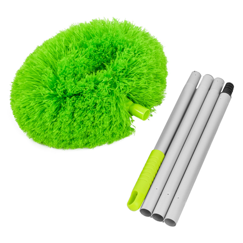 Pluma retráctil plumero anillo polvo limpieza techo artefacto limpieza Duster limpieza ventilador techo redondo plumero