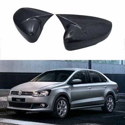 Suitable for 12-17 Volkswagen Polo Mk5 6R 6C Reversing Mirror Cover Rearview Mirror Housing Horn Paste Decoration (Other Automotive Exterior Supplies)