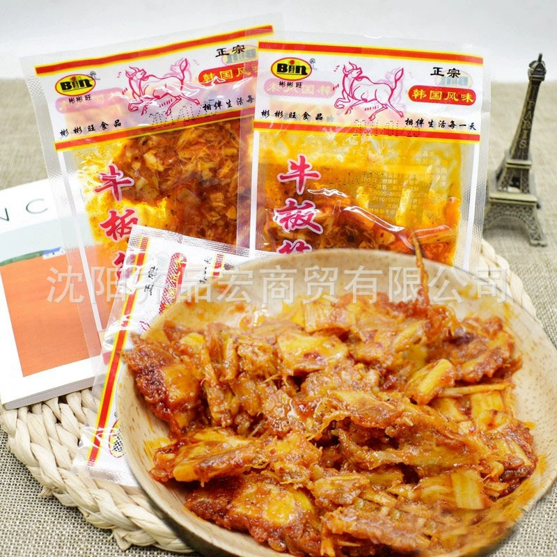 Binbin Wang Niu Banjin Северная Корея Яньбянь вкус острый баньин Досуг ностальгические закуски 10 г почтовые расходы