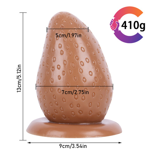 H40 Large Strawberry Fruit Alternative Toy Anal Plug 7cm Female Anal Toy for Self-Pleasure SM Adult Sex Toy