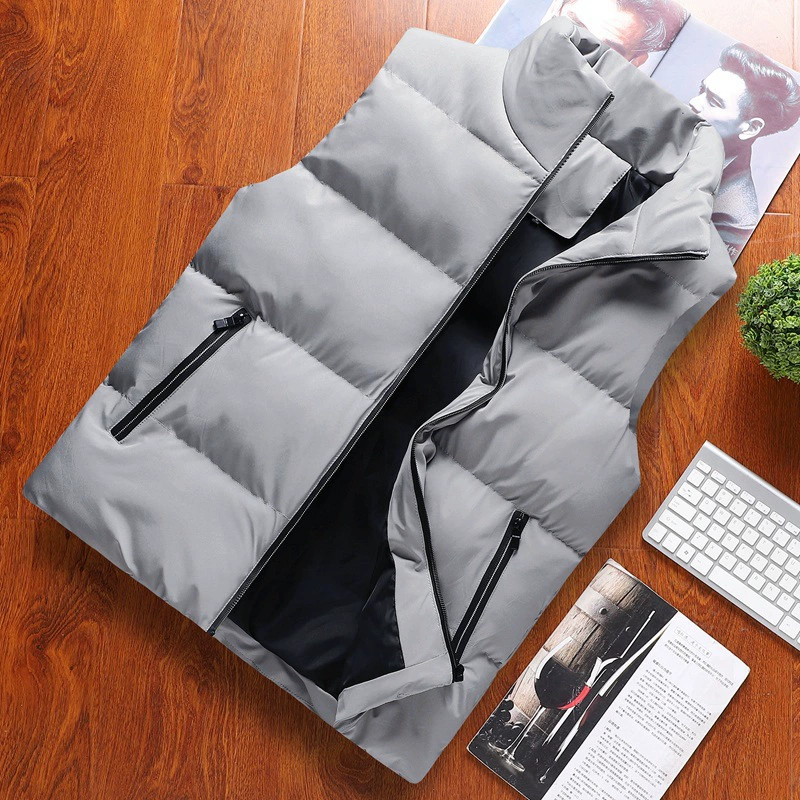 Keep warm down jacket, winter vest, tank top, increased thickness, 2023, oversize, (Physicals)