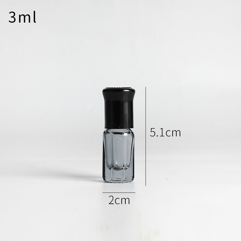 Botella de bola de rodillo de 10ml botella de perfume de aceite esencial de vidrio engrosado colorido sub-botella de viaje pequeña botella vacía botella de cuentas de muestra de masaje