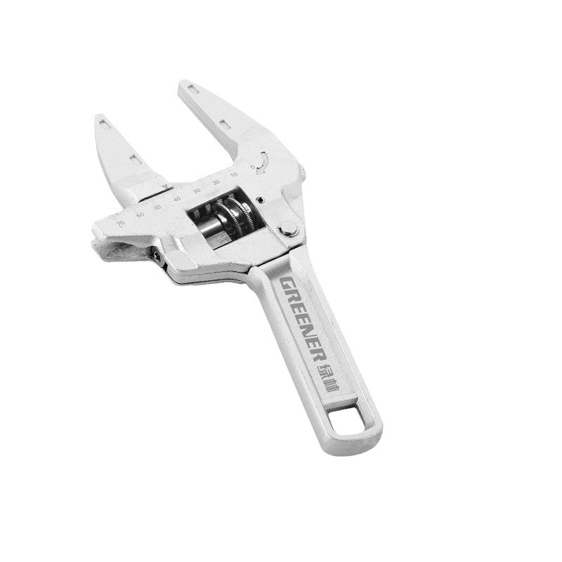 Lvlin llave de baño multi-funcional llave abierta grande mango corto grifo herramienta instalación de plomería llave universal