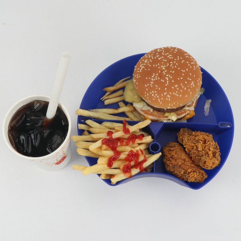 餐飲一體式餐托 碗盤組合分隔收納多功能餐具餐飲分格餐盤