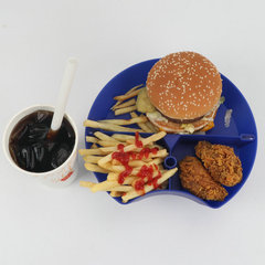 餐飲一體式餐托 碗盤組合分隔收納多功能餐具餐飲分格餐盤