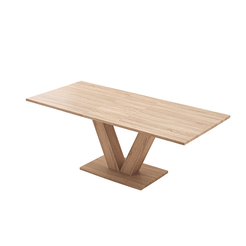 Mesa de comedor de madera sólida mesas plegables retráctiles comercio exterior simple MDF mesa de comedor plegable