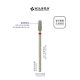 Huershun torch head mud rubbing treasure electroplated Diamond Russian pre-processing step nail polishing head tool