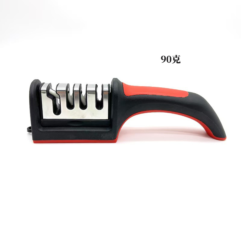 Ablinador de cuchillos puntual, afilador rápido de tres o cuatro etapas, afilador de diamante, afilador de cocina multifuncional, afilador de mano de piedra