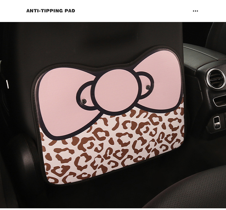 Car Anti-Kick Mat Christmas Striped Anti-Kick Mat Children's Chair Back Anti-Dirt Mat Rear Seat Anti-Kick and Anti-Scratch Mat