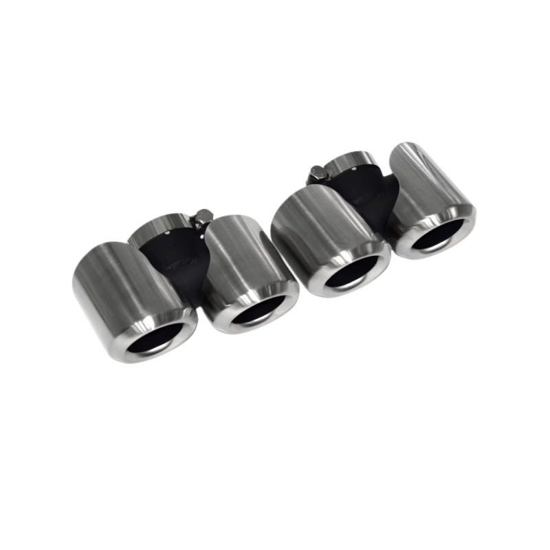 Suitable for 20-23 Land Rover Defender 110/90 Tail Throat Exhaust Pipe Modified Round Mouth Four-Out Tail Throat Carbon Fiber