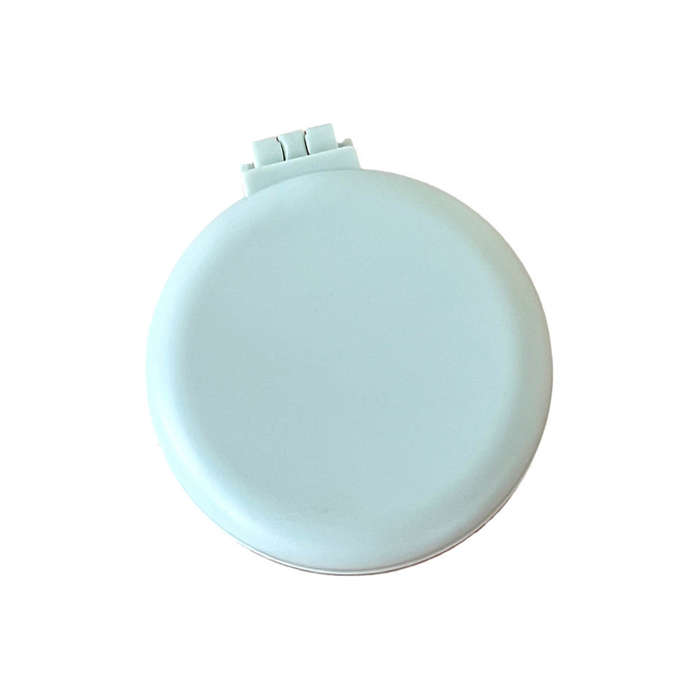 Peine Plegable con Cojín de Aire de Plástico Portátil con Espejo para Maquillaje y Viaje
