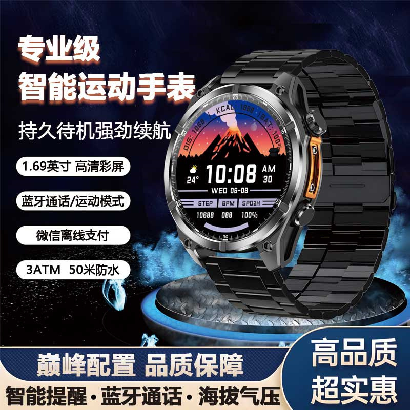 25-Year New Model 1.69inch High-Definition Screen Wechat Payment Lighting Navigation Multi-Function Smart Watch