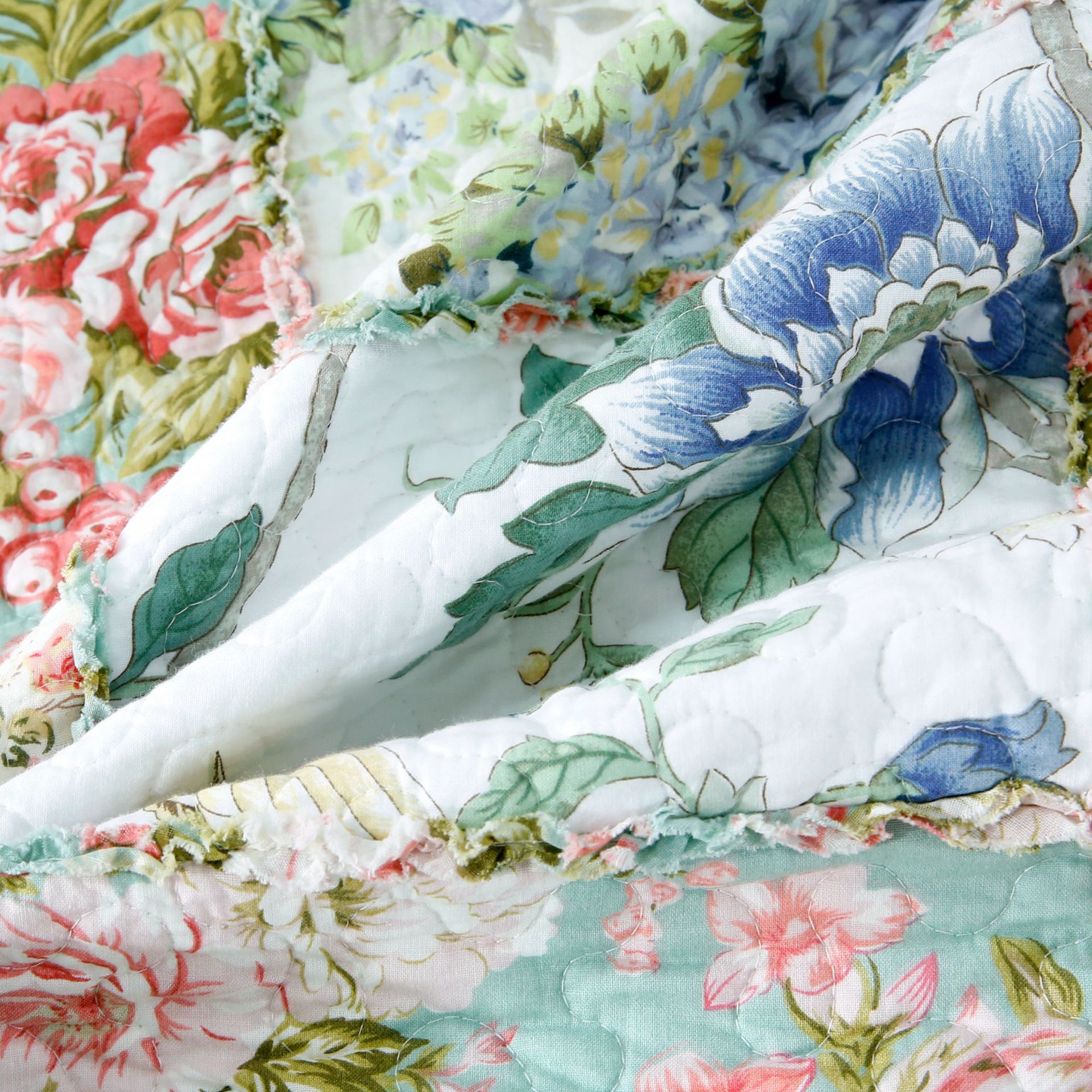 Cotton Patchwork Bedding Set Handmade Pastoral Style Four-piece_voghion.com